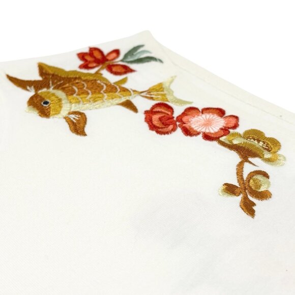 Christian Dior Vintage 2002 Goldfish Floral Embroidery Tank Top #38 [106424] - Picture 11 of 14